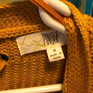 Mustard yellow cardigan